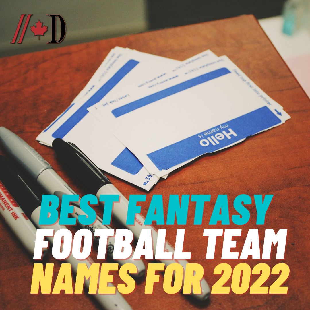 Best Fantasy Football Team Names for 2022 Dynes Pressbox