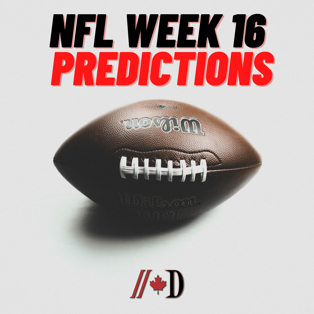 NFL week 16 predictions.