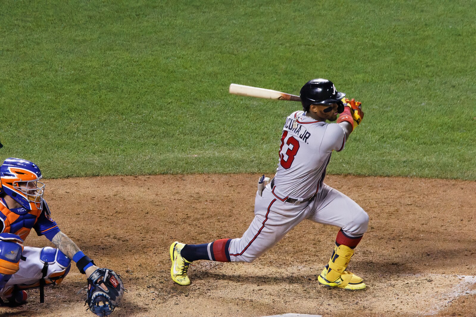 Ronald Acuna Jr. Placed on IL With Calf Strain